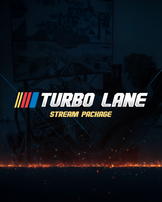 Non Animated Stream Overlay Package - Turbo Lane