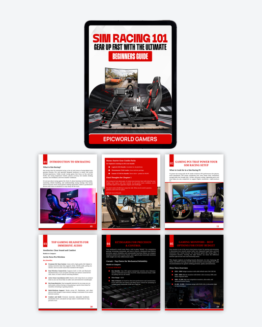 Sim Racing 101 – The Ultimate Beginner’s Gear Guide (180 + Page e-Book Download )