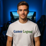 Gamer Legend Puff Embroidery Tee