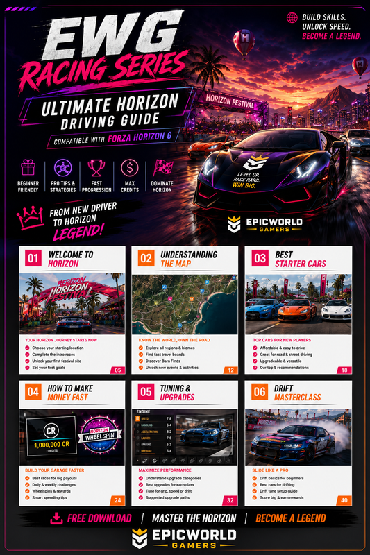 EWG Racing Series: Ultimate Horizon Driving Guide (FREE DOWNLOAD)