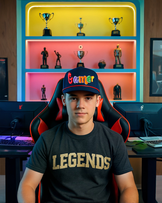 Multicolor 3D Puff Gamer Hat