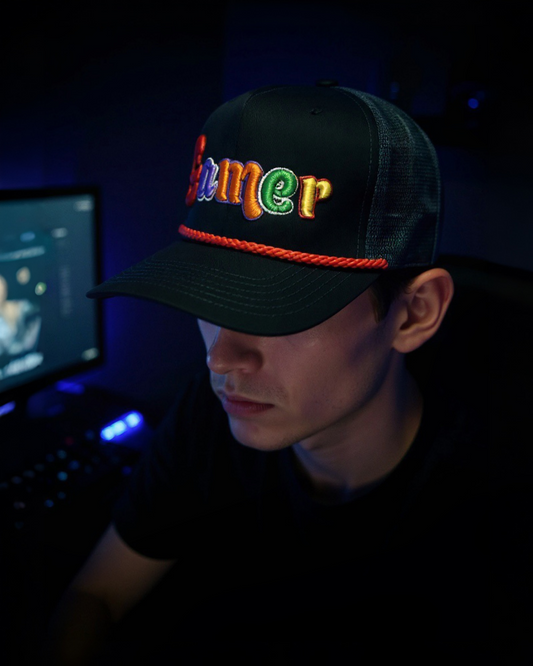 Multicolor 3D Puff Gamer Hat