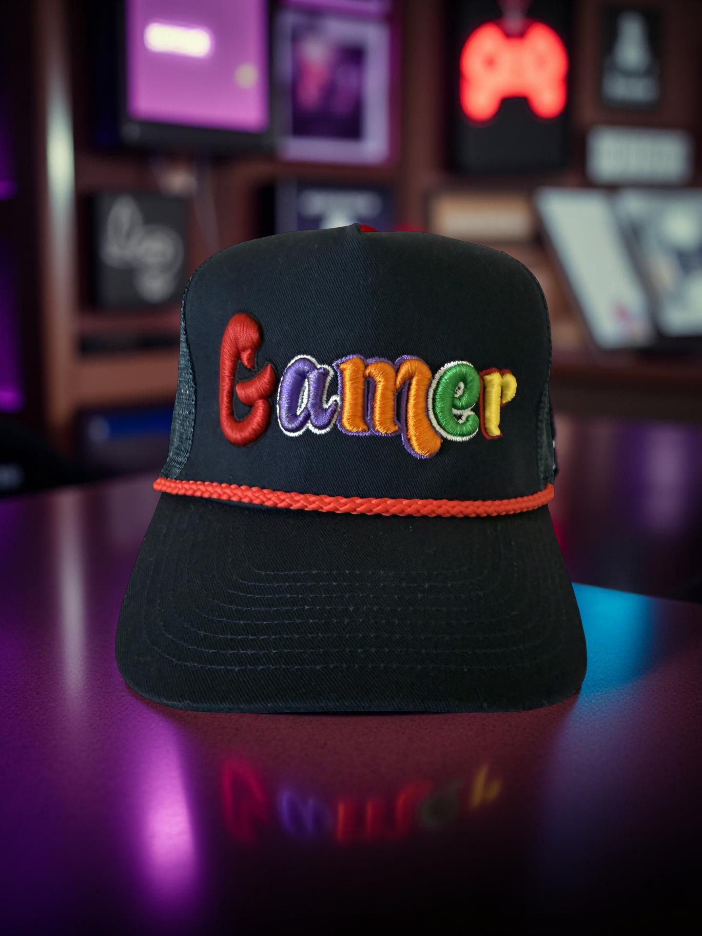 Multicolor 3D Puff Gamer Hat