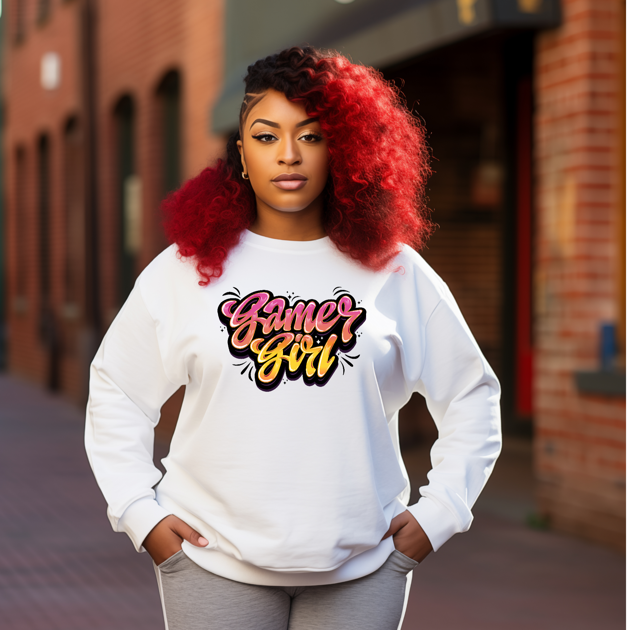 Gamer Girl Crew Neck Sweater