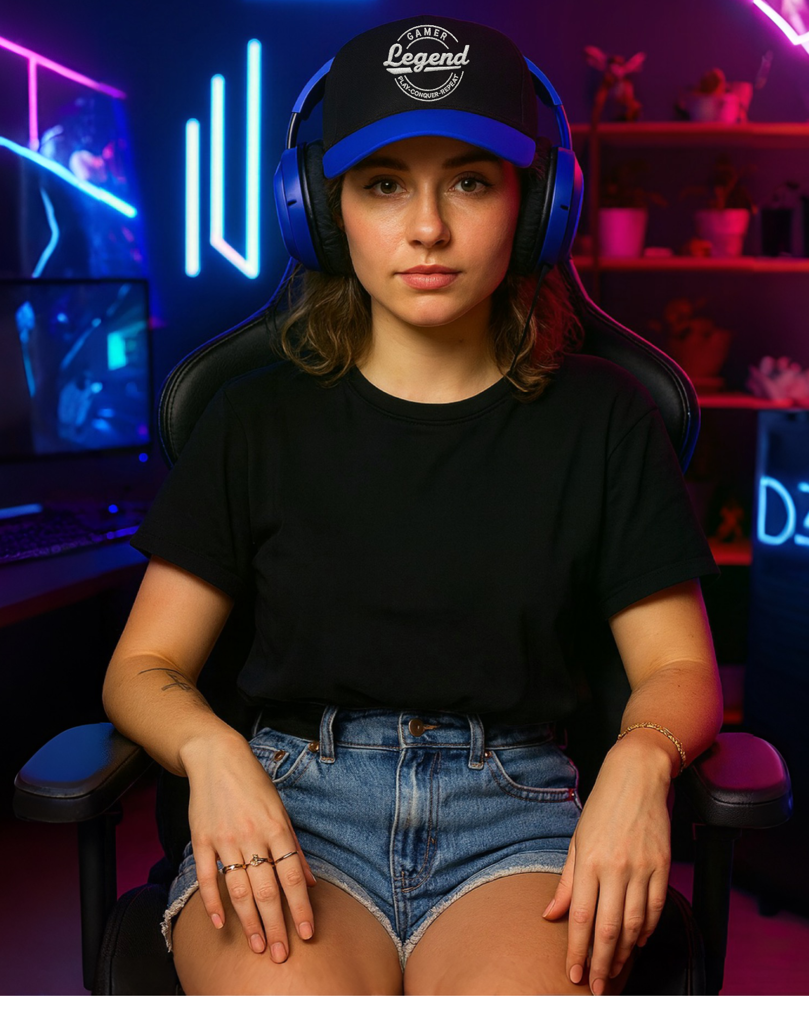 Gamer Legend SnapBack - Play. Conquer. Repeat.