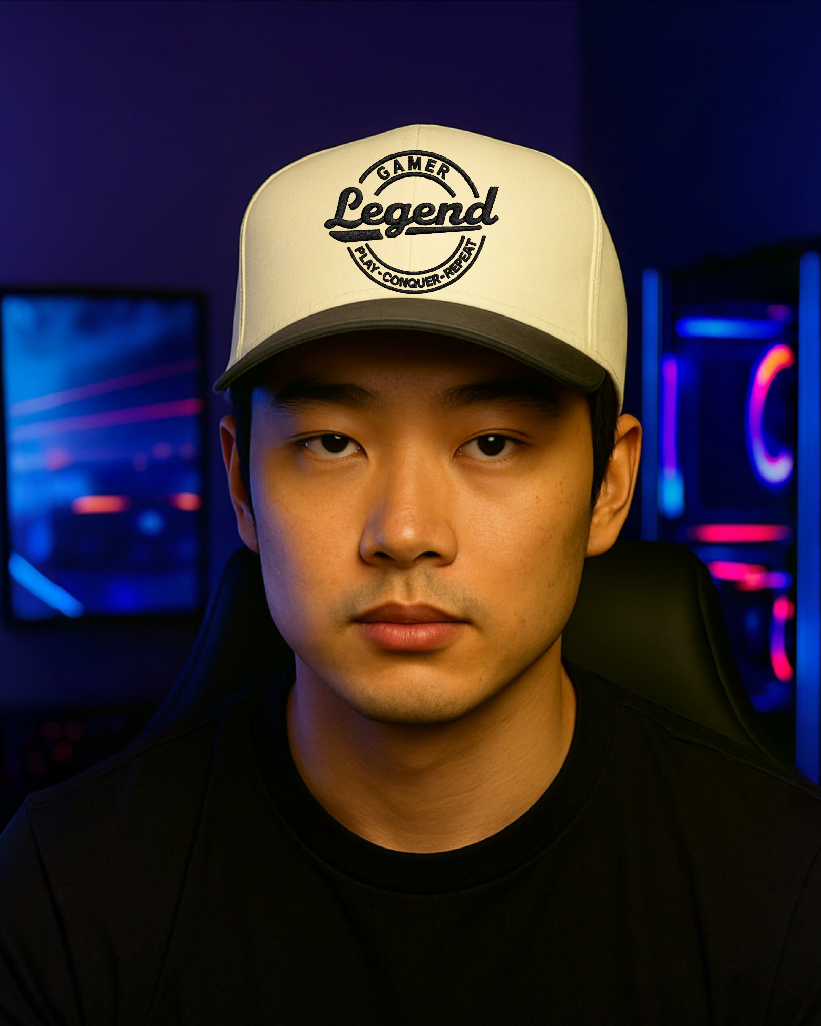 Gamer Legend SnapBack - Play. Conquer. Repeat.